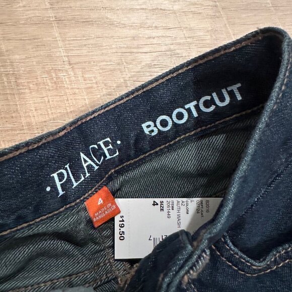 CHILDRENS PLACE BOYS BOOTCUT JEANS NEW SIZE 4 - Picture 6 of 7